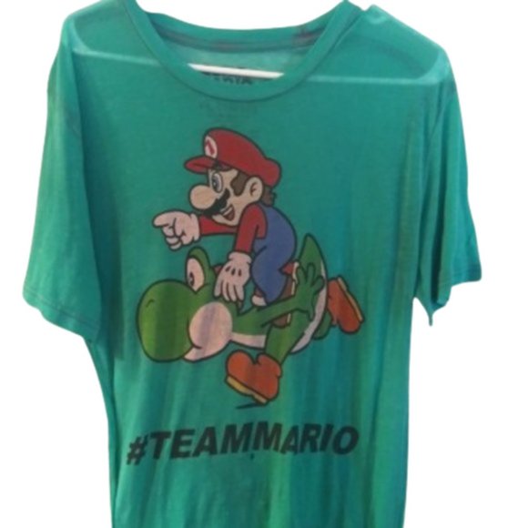 Vintage Sheer See Through Mario Brother T Shirt - Picture 2 of 2
